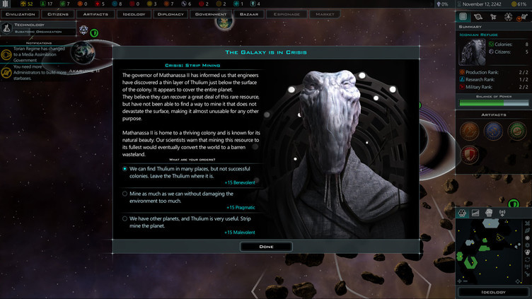 Galactic Civilizations III - Worlds in Crisis DLC Screenshot 1