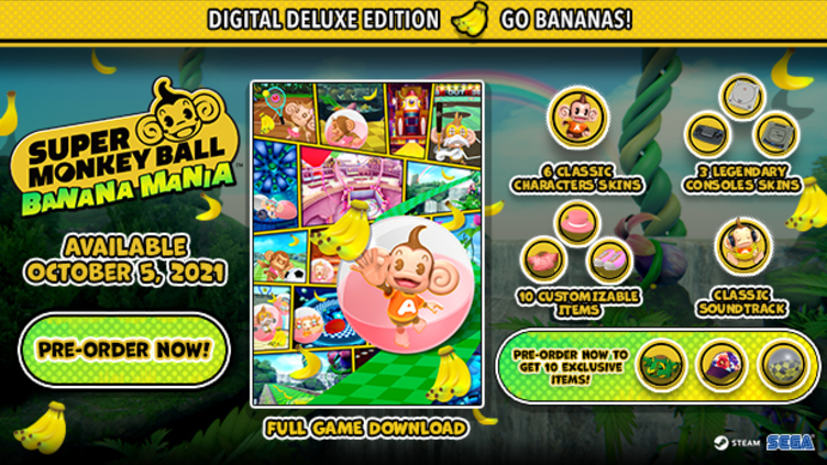 Super Monkey Ball Banana Mania Digital Deluxe Screenshot 1