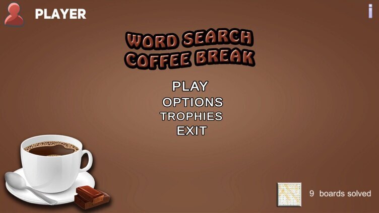 Word Search Coffee Break Screenshot 2