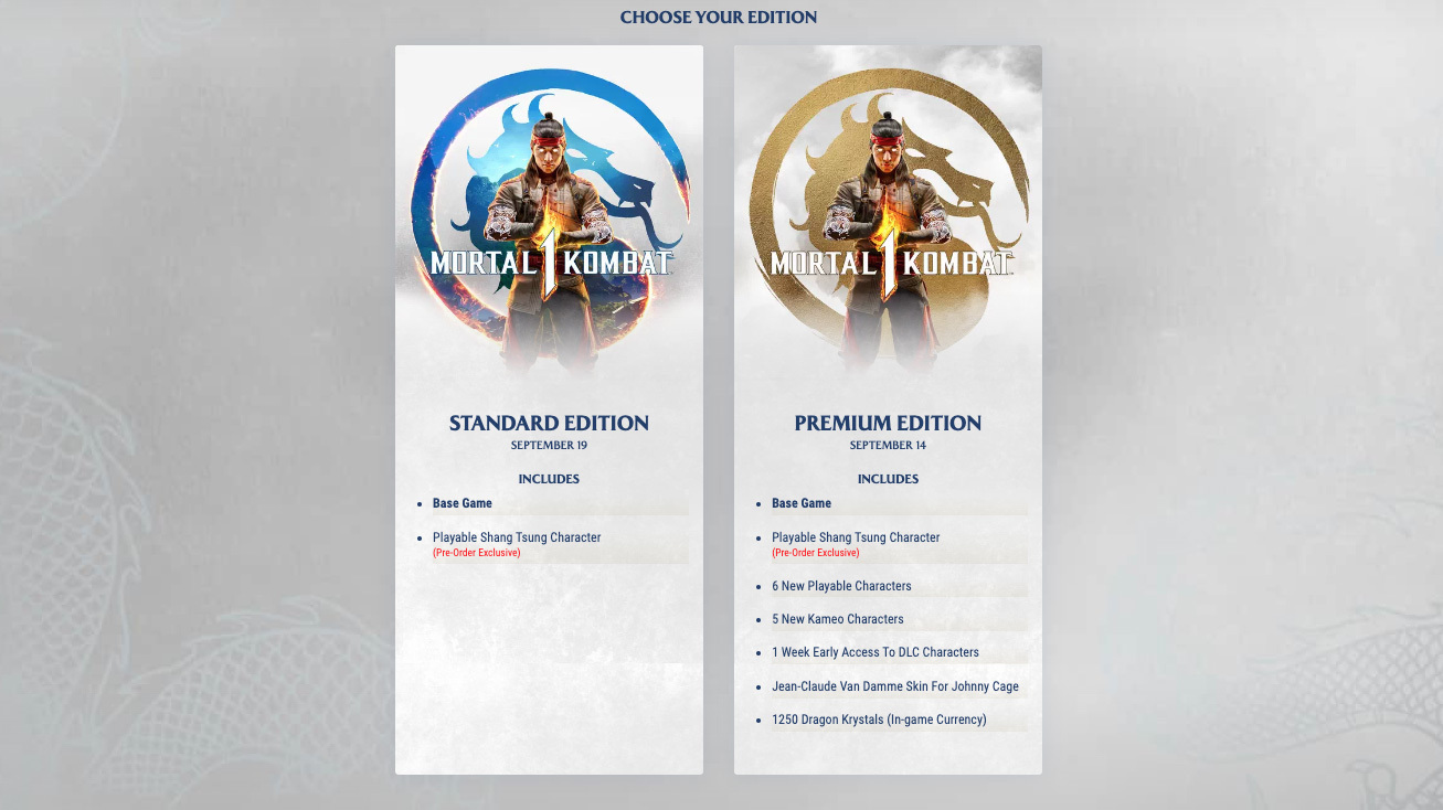 Mortal Kombat 1 Premium Edition | wingamestore.com