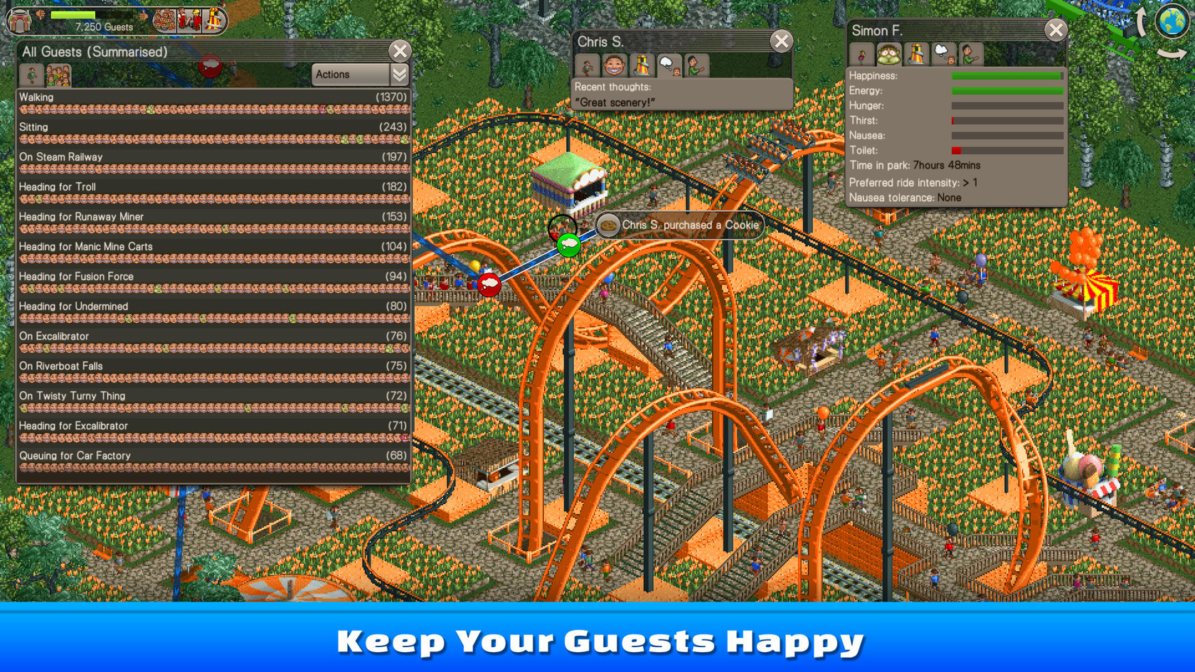 RollerCoaster Tycoon Classic Review - Retro Theme Park Sim as Addictive as  Ever