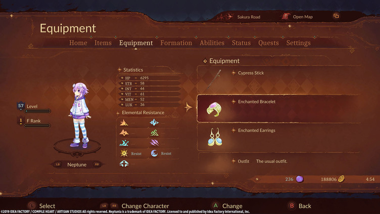 Super Neptunia RPG - Enchanted Series Equipment Set Screenshot 5