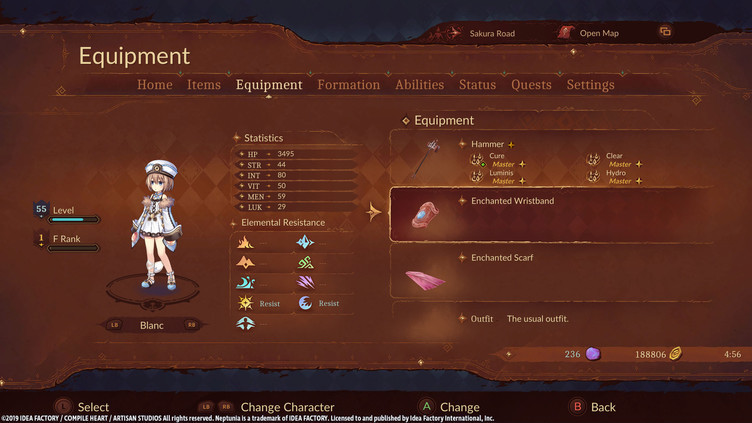 Super Neptunia RPG - Enchanted Series Equipment Set Screenshot 13