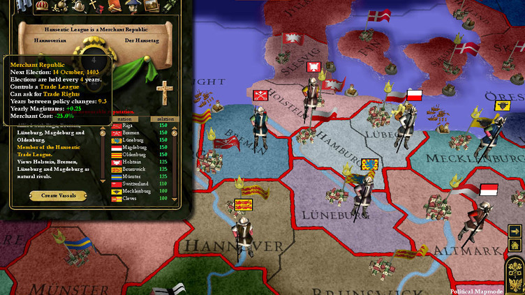 Europa Universalis III: Heir to the Throne Screenshot 3