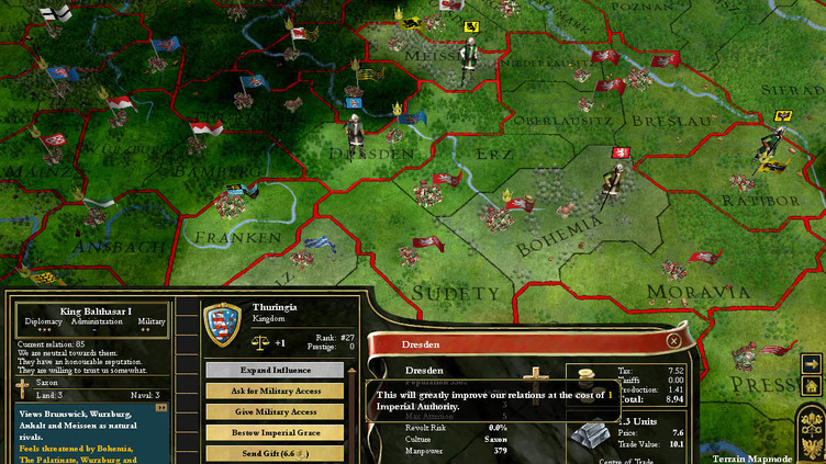 Europa Universalis III: Heir to the Throne Screenshot 9