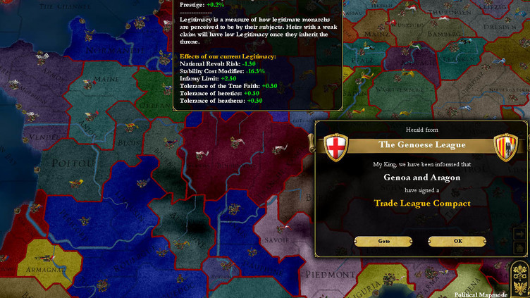 Europa Universalis III: Heir to the Throne Screenshot 10