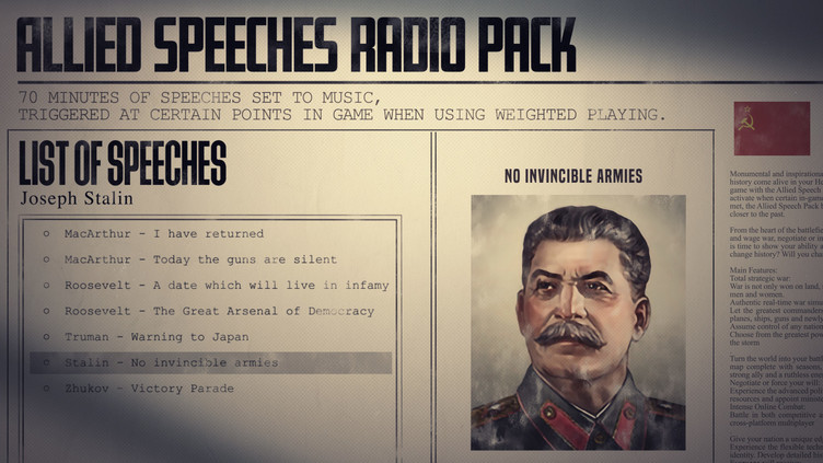 Hearts of Iron IV: Allied Speeches Pack Screenshot 3