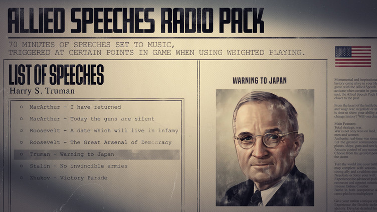Hearts of Iron IV: Allied Speeches Pack Screenshot 5