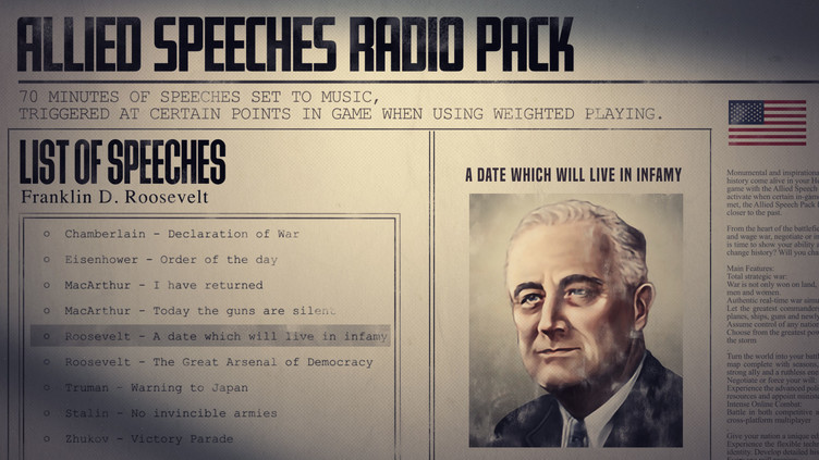 Hearts of Iron IV: Allied Speeches Pack Screenshot 6