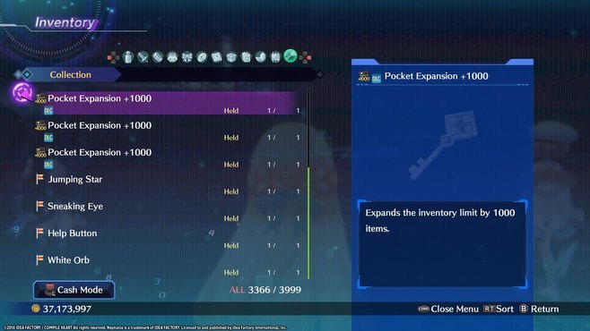 Megadimension Neptunia VIIR - Inventory Expansion 1 Screenshot 2