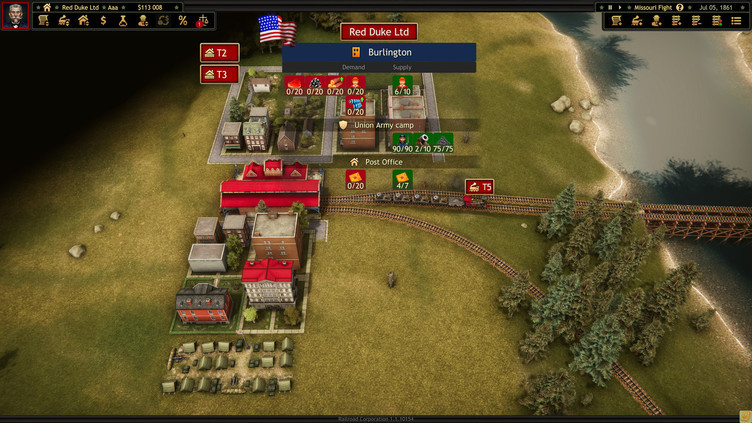 Railroad Corporation - Civil War Screenshot 4