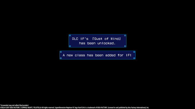 Superdimension Neptune VS Sega Hard Girls - IF's Gust of Wind Screenshot 1