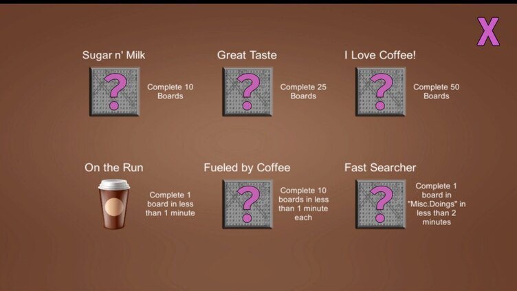 Word Search Coffee Break Screenshot 1